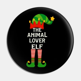 The Animal Lover Elf Matching Family Group Christmas Pin
