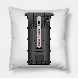 Black RB26 Pillow