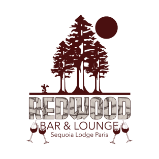 Redwood Bar and Lounge Sequoia Lodge Paris T-Shirt