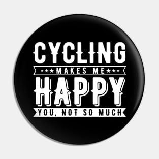 Cycling Happy Pin