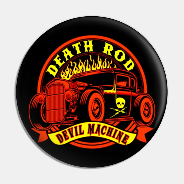 Death Rod (Colour) Pin by CosmicAngerDesign