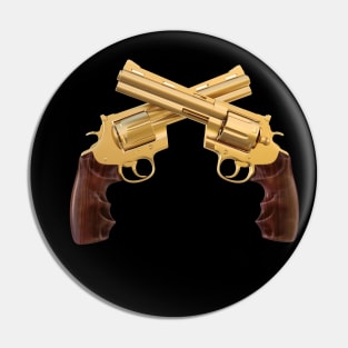 wild west Gold pistol Pin