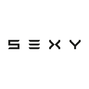 S3XY | Sexy | Tesla | Black Print T-Shirt