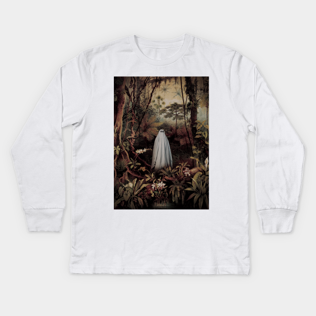 Ghost of the Jungle - Surreal Collage - Kids Long Sleeve T-Shirt