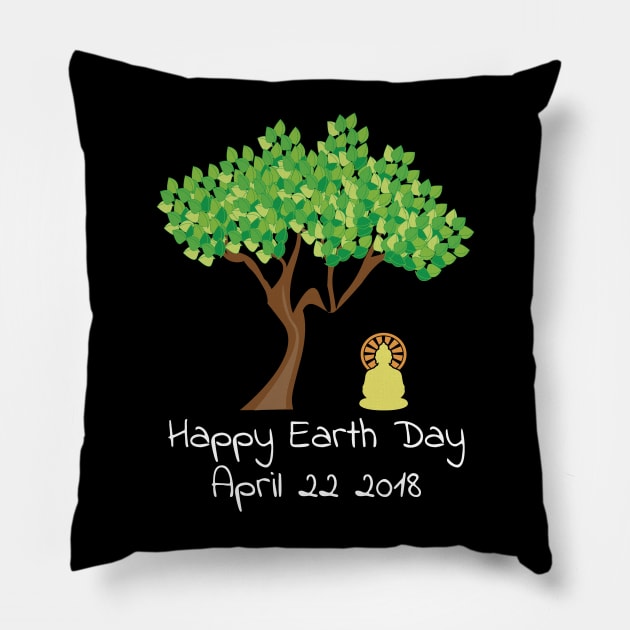 Earth Day Awareness 2018 Sweatshirt Pillow by bbreidenbach