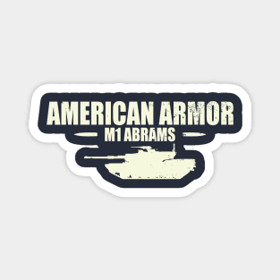 M1 Abrams Tank (distressed) Magnet