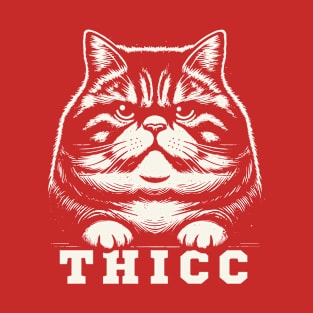 Cute Thicc Cat T-Shirt