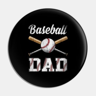 Baseball Dad - Fathers Day, Baseball Lovers Pin