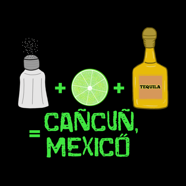 SALT+LIME+TEQUILA=CANCUN MEXICO by DRAWGENIUS