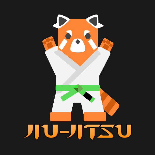 Jiu Jitsu Panda -Green Belt by TheConcernedPanda