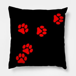 Dog paws pattern Pillow