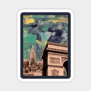 New York City Skyline Art Magnet