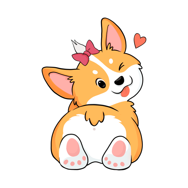 Lady Corgi by Hameo Art