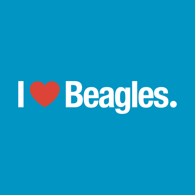 I HEART Beagles. by TheAllGoodCompany