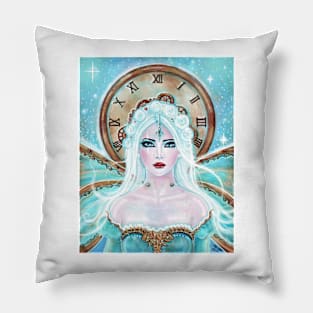 Steampunk Fairy art by Renee Lavoie Pillow