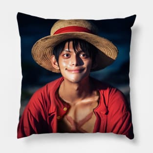 Realistic Luffy Pillow