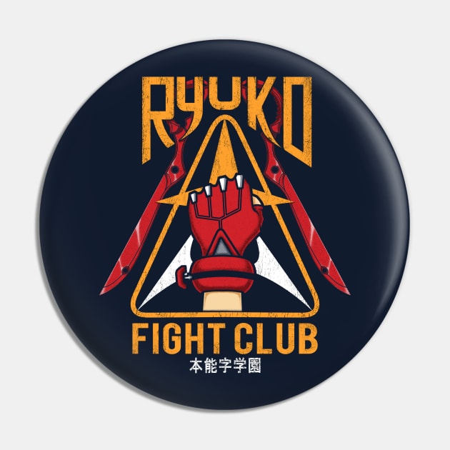 Ryuko Fight Club Pin by pigboom