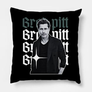 Brad pitt x 90s retro Pillow