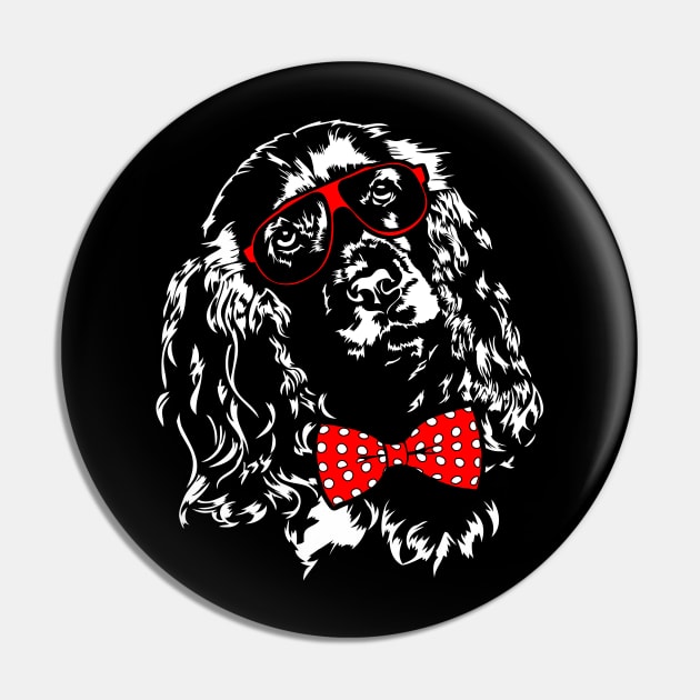 Funny cute Cocker Spaniel portrait dog lover Pin by wilsigns