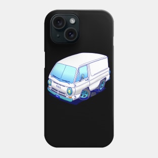 Classic white Dodge A100 van Phone Case