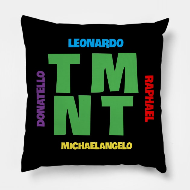 TMNT TEENAGE MUTANT NINJA TURTLES LEONARDO RAPHAEL DONATELLO MICHELANGELO Pillow by TSOL Games