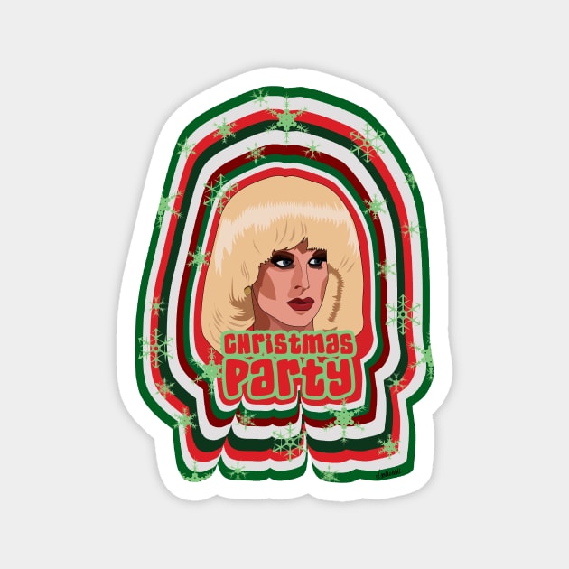 Katya Zamolodchikova - Christmas Party Magnet by LaurothyGayle