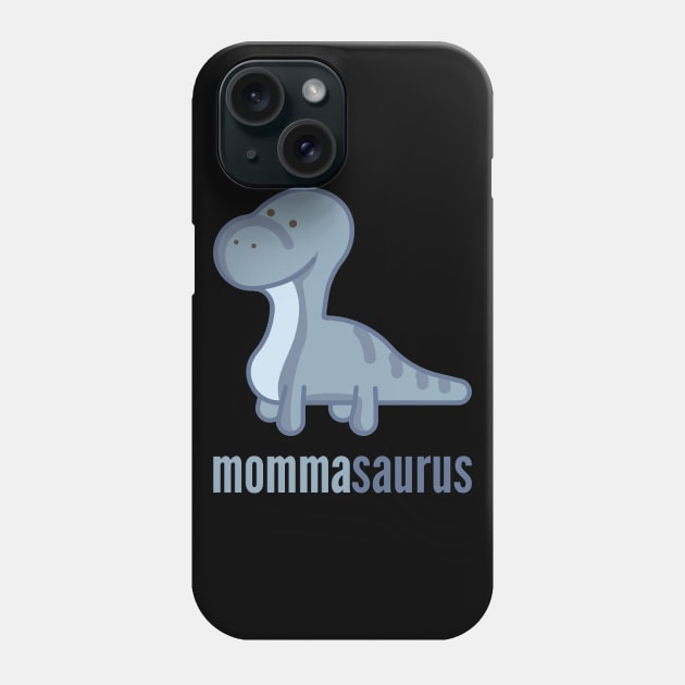 Mommasaurus Shirt Dinosaur Family Shirt Set Phone Case by DoggyStyles