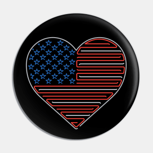 Heart Spangled - Neon Edition Pin