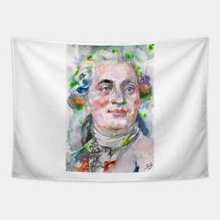 LOUIS XVI watercolor portrait Tapestry