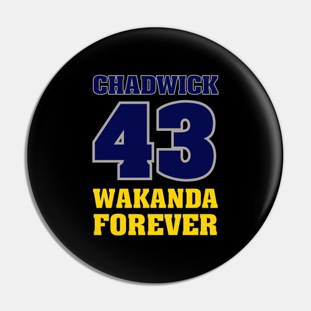 Best Player Chadwick 43 Wakanda Forever Pin by gastaocared