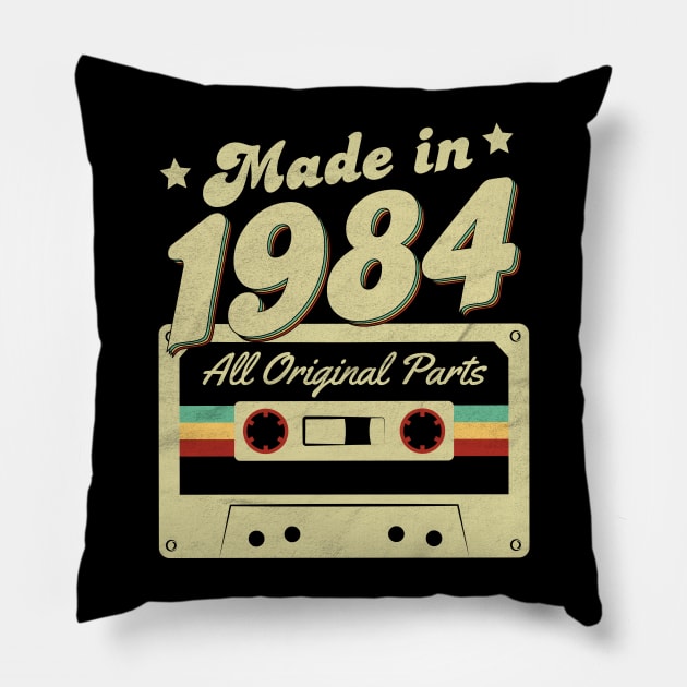 Made in 1984 Pillow by Cooldruck