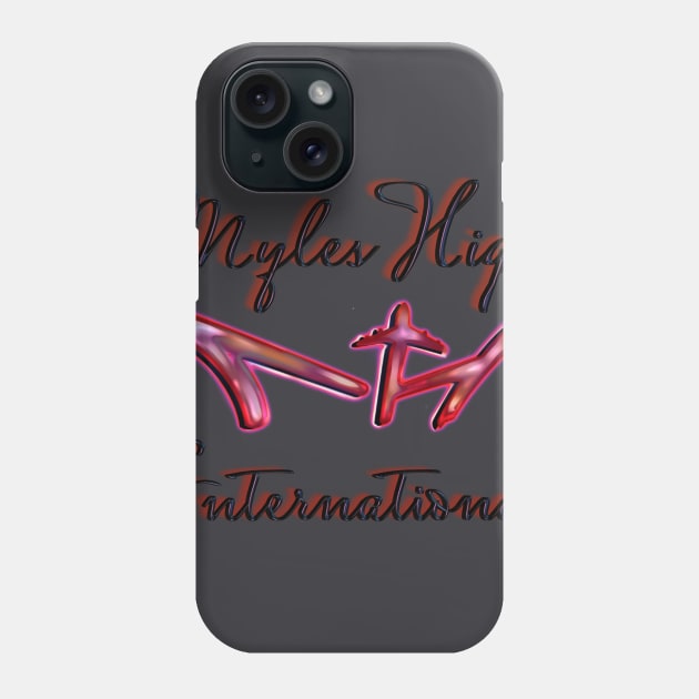 MYLES HIGH INT. RED LOGO Phone Case by mylehighinternational