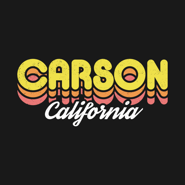 Retro Carson California by rojakdesigns