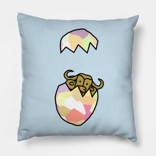 Gold Ox Funny Easter Eggs Pillow