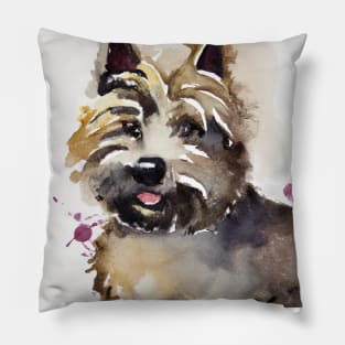 Watercolor Cairn Terrier - Dog Lovers Pillow