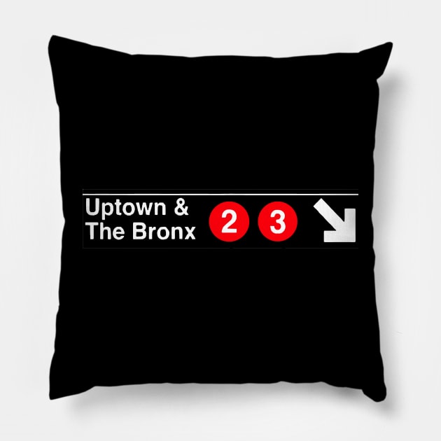 Uptown to The Bronx Pillow by StrictlyDesigns