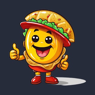 kawaii Taco cehees T-Shirt cute potatofood funny T-Shirt