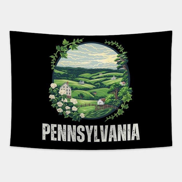 Pennsylvania State USA Tapestry by Mary_Momerwids