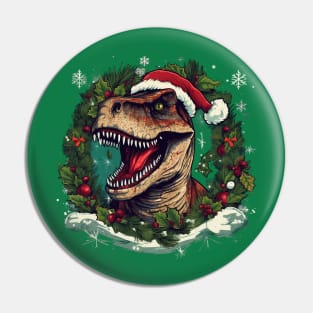 T-Rex Christmas Pin