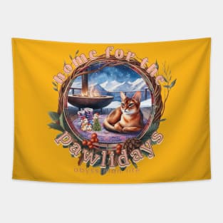 Home For The Holidays Aspen Abyssinian Life 25A Tapestry