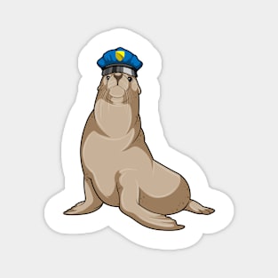 Seal as Police officer Magnet