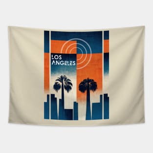 Los Angeles - Modern Linear Tapestry