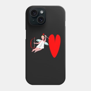 A funny, original gift idea for Valentine's Day, Cupid hits the target! Phone Case