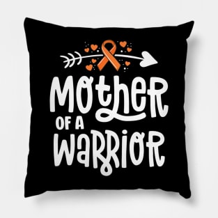 Womens Mother Of A  Mom Family Leukemia Cancer Awareness Pillow