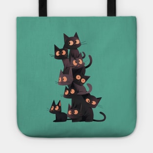Nine black cats Stacking - Spooky Month Edition Tote