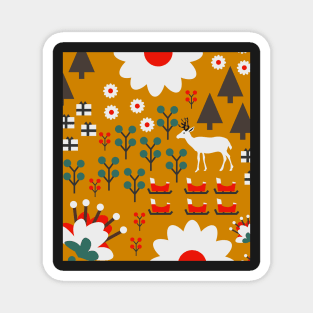 Winter woodland Magnet