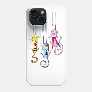 Scratch me kitty Christmas time Phone Case