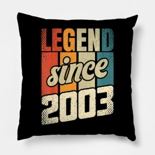 21St Birthday Man Woman 21 Years 2003 Decorative Funny Pillow