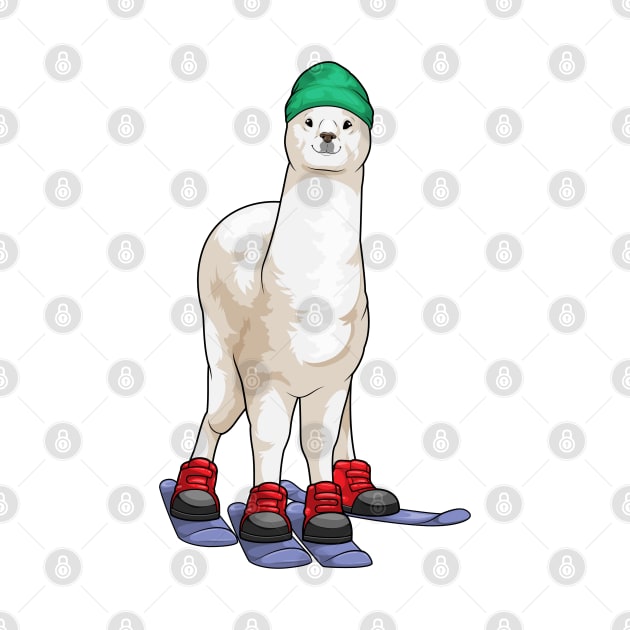 Alpaca Skier Ski Winter sports by Markus Schnabel