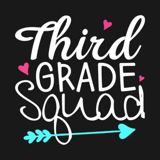 Third Grade Squad 3rd Teacher Student Team Back To School T-Shirt